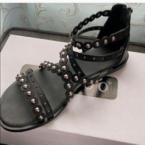 BAMBOO Black Sandals 8